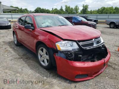 2013 Dodge AVENGER Avenger SE, red — VIN 1C3CDZAB2DN607357, Copart