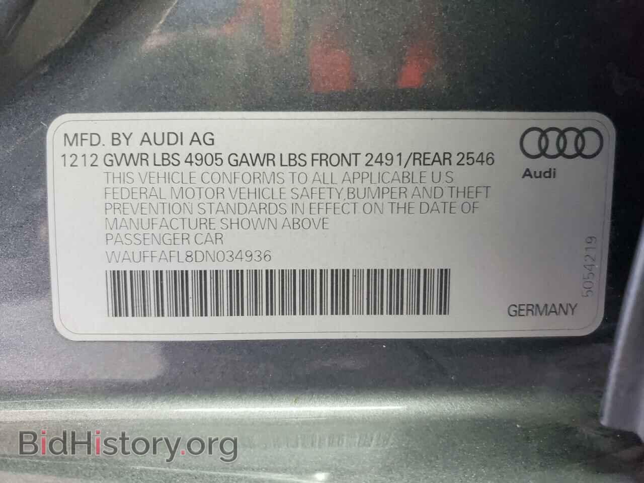 2013 AUDI A4 - VIN: WAUFFAFL8DN034936 - Photo 10
