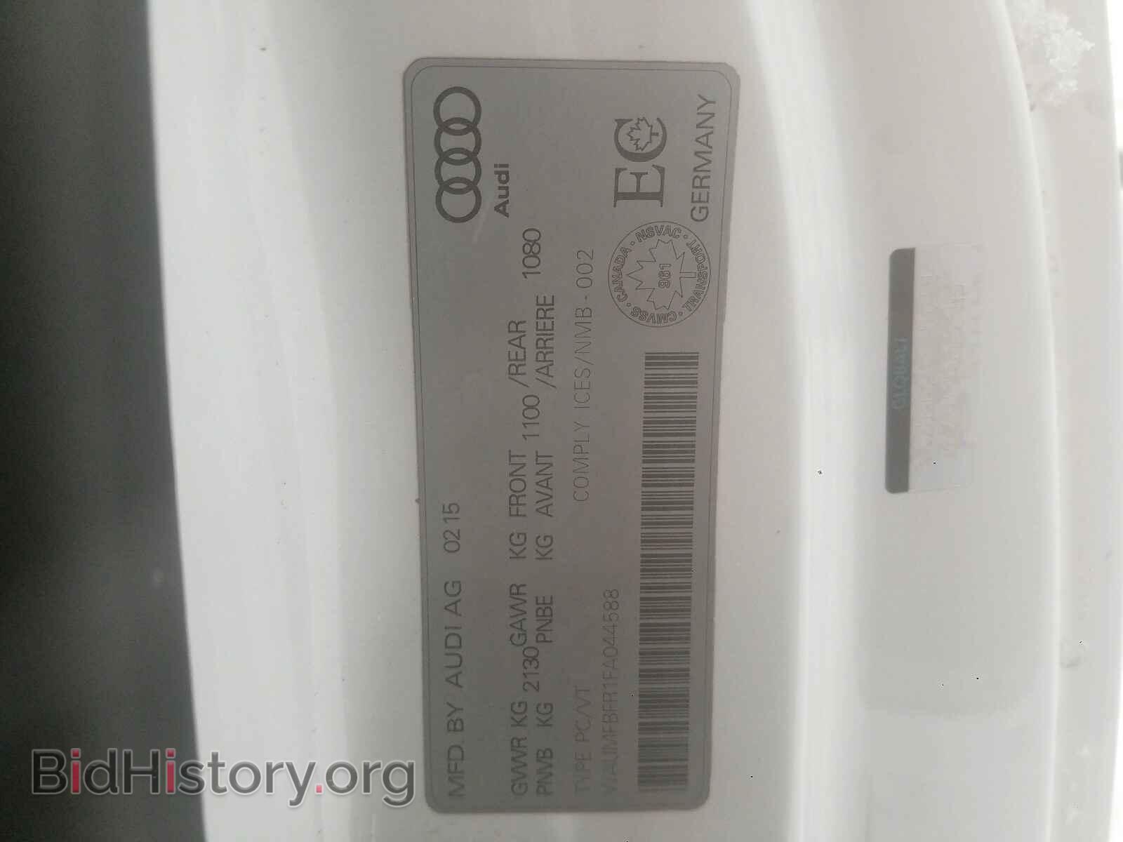 2015 AUDI A5 - VIN: WAUMFBFR1FA044588 - Photo 10