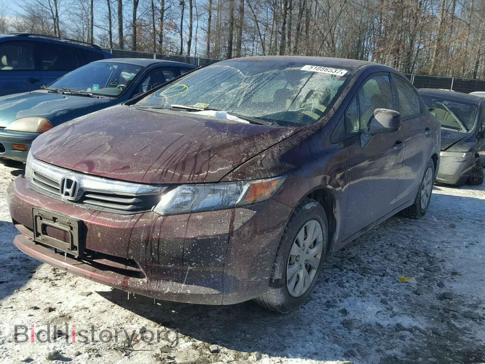 2012 HONDA CIVIC - VIN: 2HGFB2F59CH544954 - Фото 2