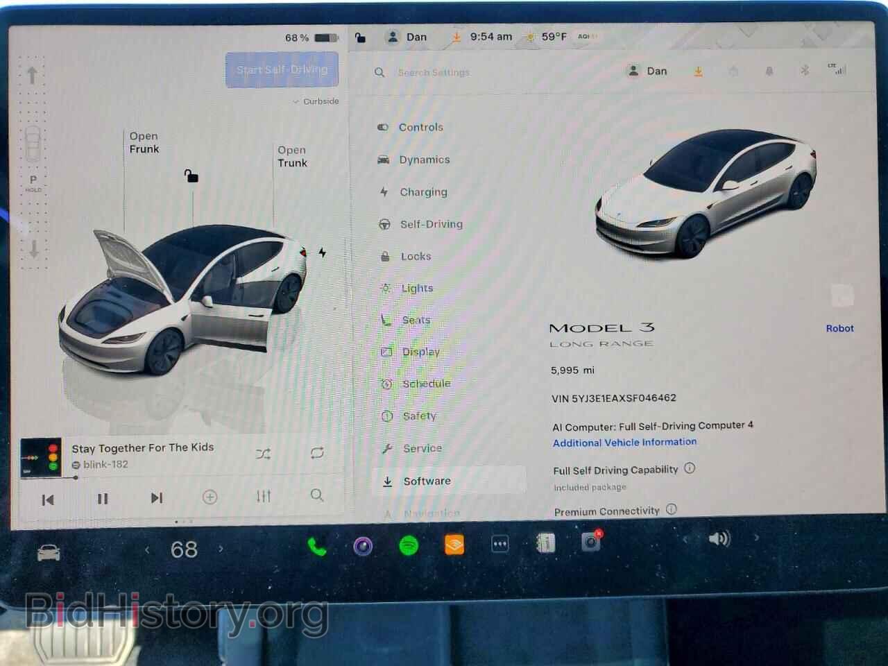 2025 TESLA MODEL 3 - VIN: 5YJ3E1EAXSF046462 - Фото 9