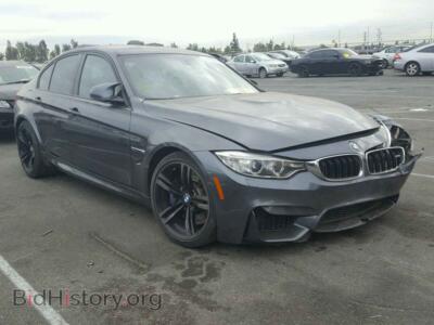 2015 BMW M3, серый — VIN WBS3C9C56FP803971, Copart