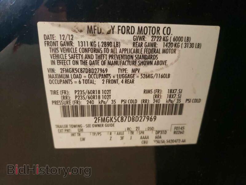 2013 Ford FLEX (VIN 2FMGK5C87DBD27969) — photo 10 of 10
