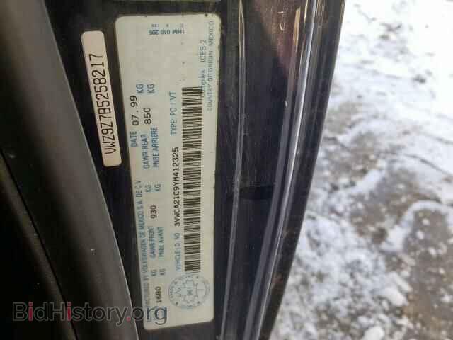 2000 VOLKSWAGEN BEETLE - VIN: 3VWCA21C9YM412325 - Фото 10
