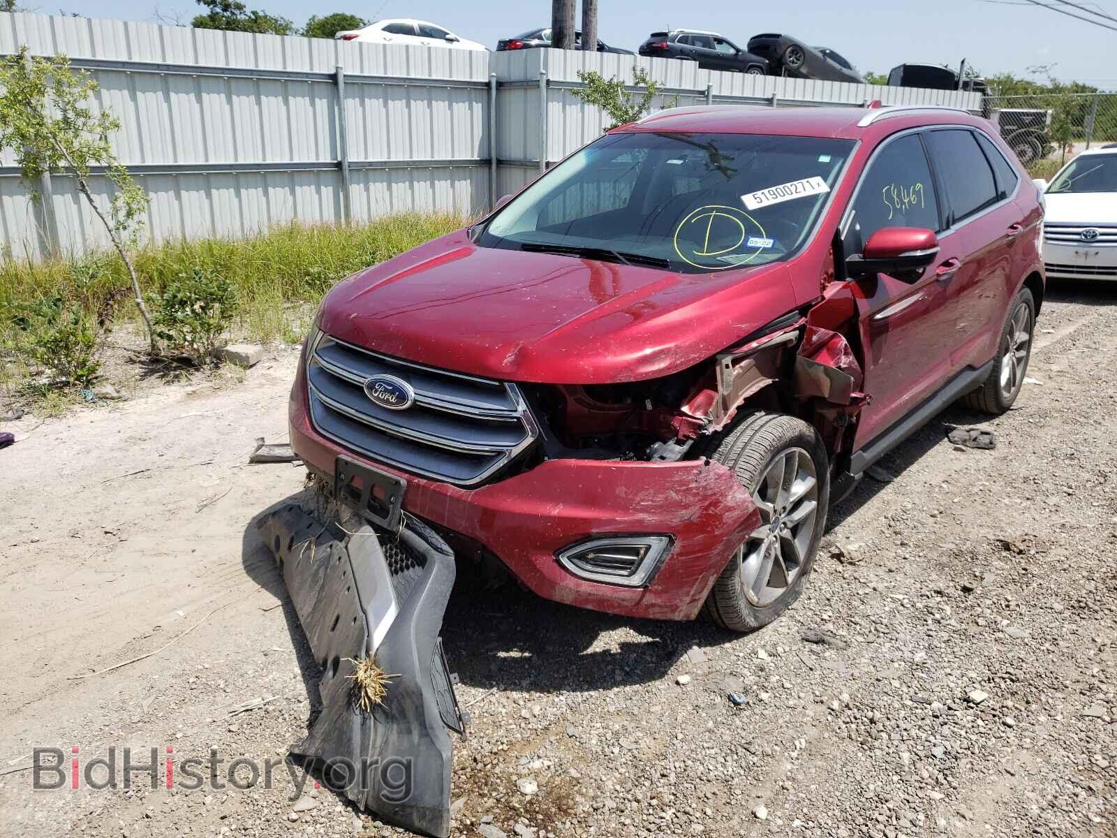 2016 FORD EDGE - VIN: 2FMPK3K98GBB15617 - Фото 2