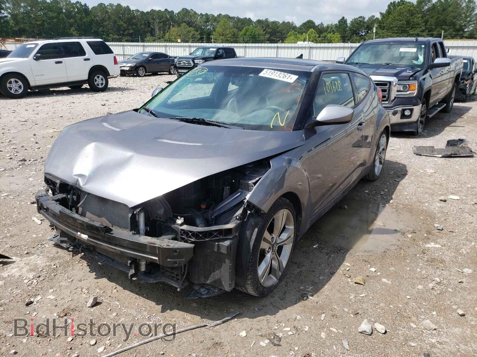 2012 HYUNDAI VELOSTER - VIN: KMHTC6AD2CU073873 - Фото 2