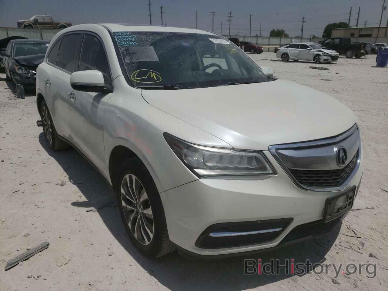 Photo 5FRYD3H47EB007521 - ACURA MDX 2014