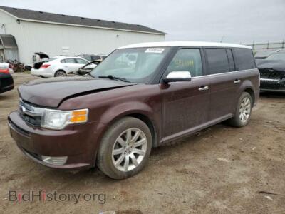 2010 Ford FLEX Limited, бордовый — VIN 2FMGK5DC4ABA90050, Copart