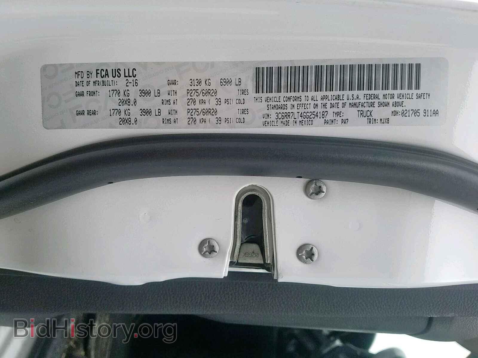 2016 RAM 1500 SLT - VIN: 3C6RR7LT4GG254187 - Фото 10