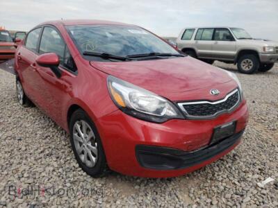 2014 Kia RIO RIO EX, красный — VIN KNADN4A31E6377022, Copart