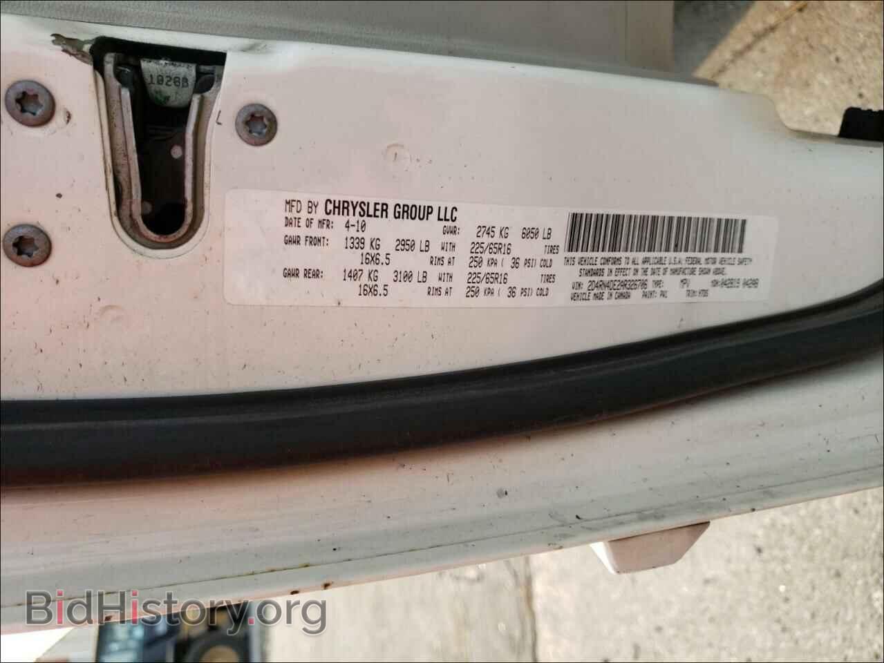 2010 DODGE GRAND CARA - VIN: 2D4RN4DE2AR326706 - Фото 10