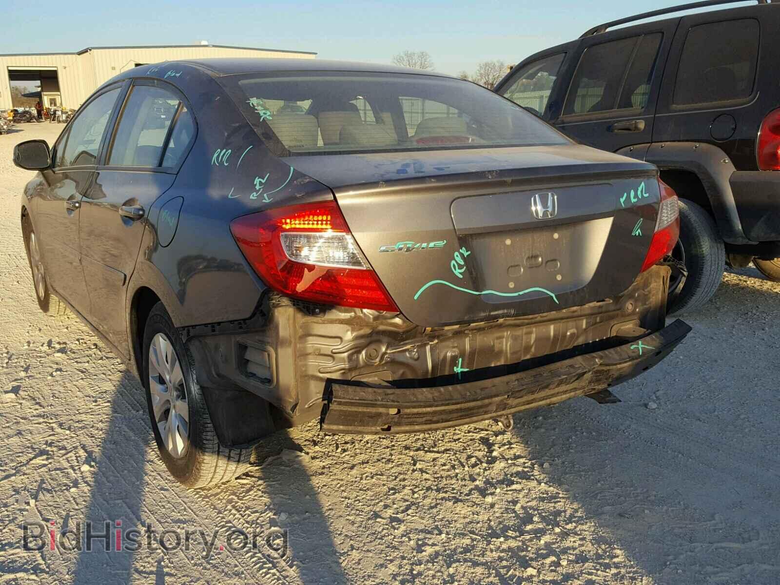 2012 HONDA CIVIC - VIN: 2HGFB2F50CH595615 - Фото 3