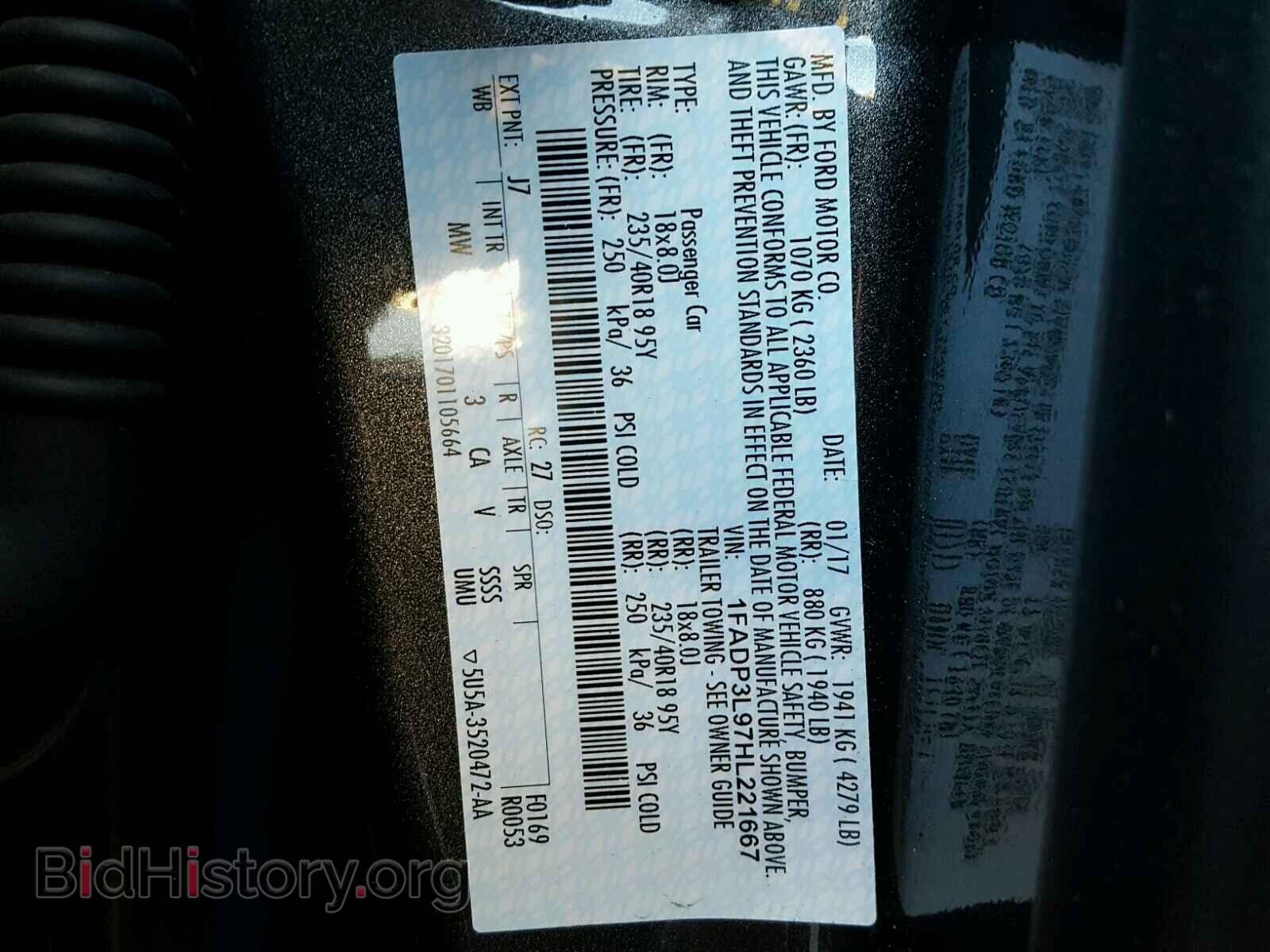 2017 FORD FOCUS - VIN: 1FADP3L97HL221667 - Photo 10