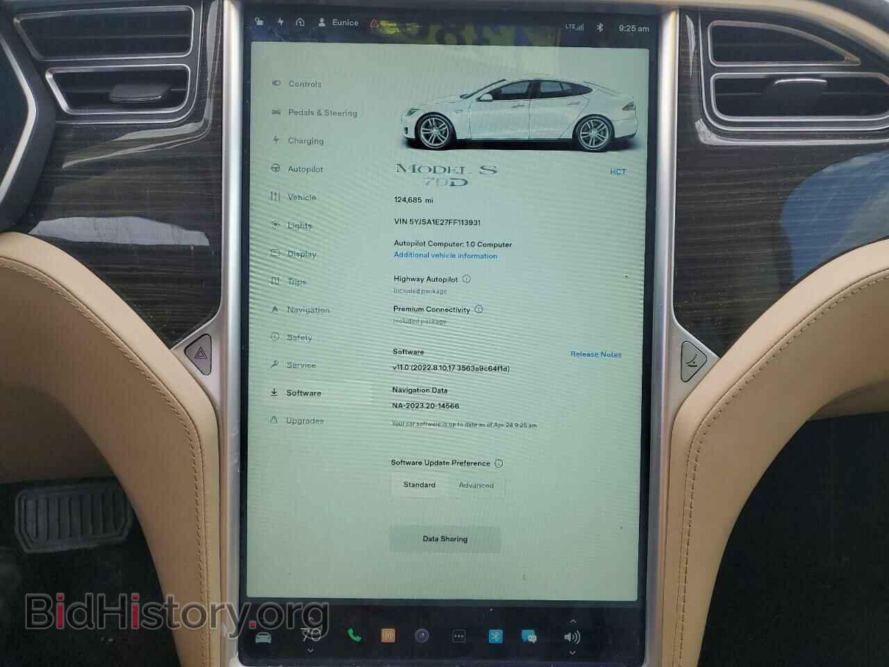 2015 TESLA MODEL S - VIN: 5YJSA1E27FF113931 - Photo 9