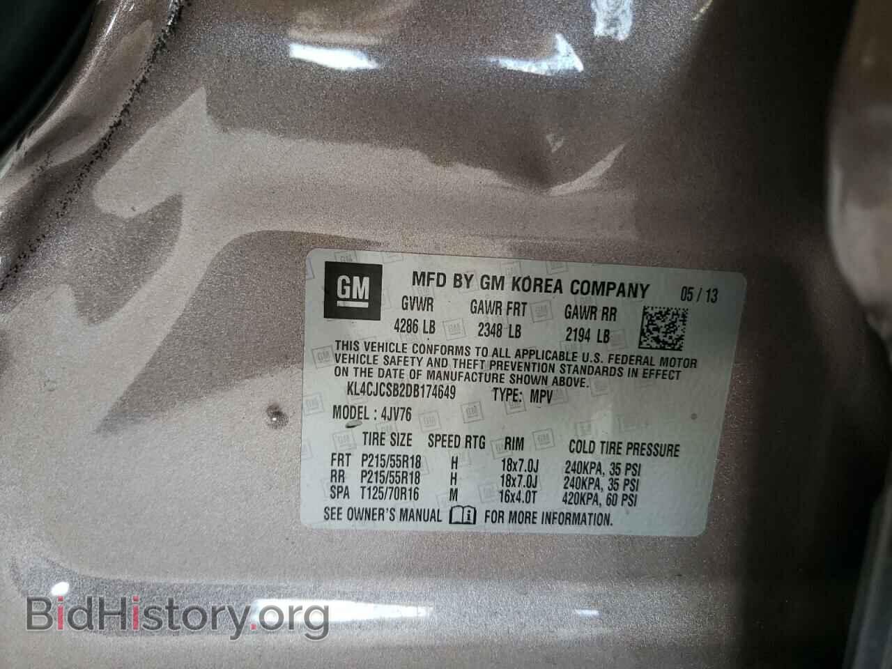 2013 BUICK ENCORE - VIN: KL4CJCSB2DB174649 - Photo 10