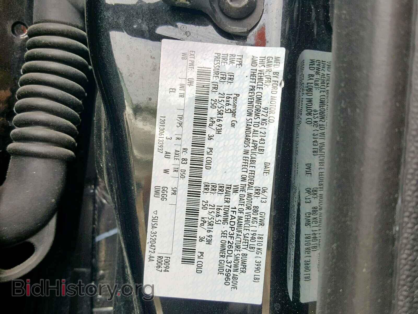 2013 FORD FOCUS - VIN: 1FADP3F26DL375960 - Фото 10