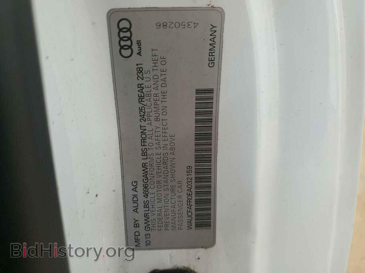 2014 AUDI A5 - VIN: WAUCFAFR0EA032159 - Photo 14
