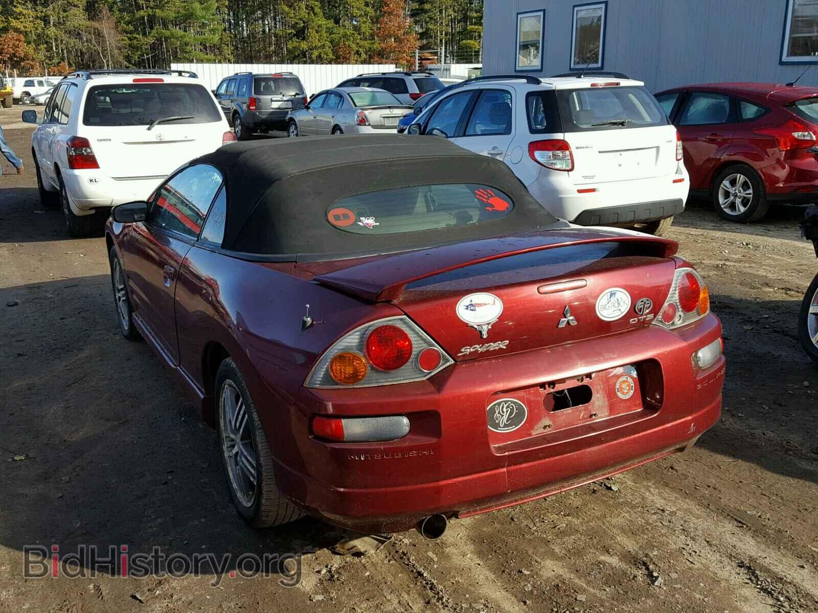 2003 MITSUBISHI ECLIPSE - VIN: 4A3AE75H53E087668 - Фото 3