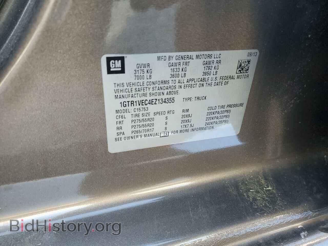 2014 GMC SIERRA - VIN: 1GTR1VEC4EZ134355 - Photo 12
