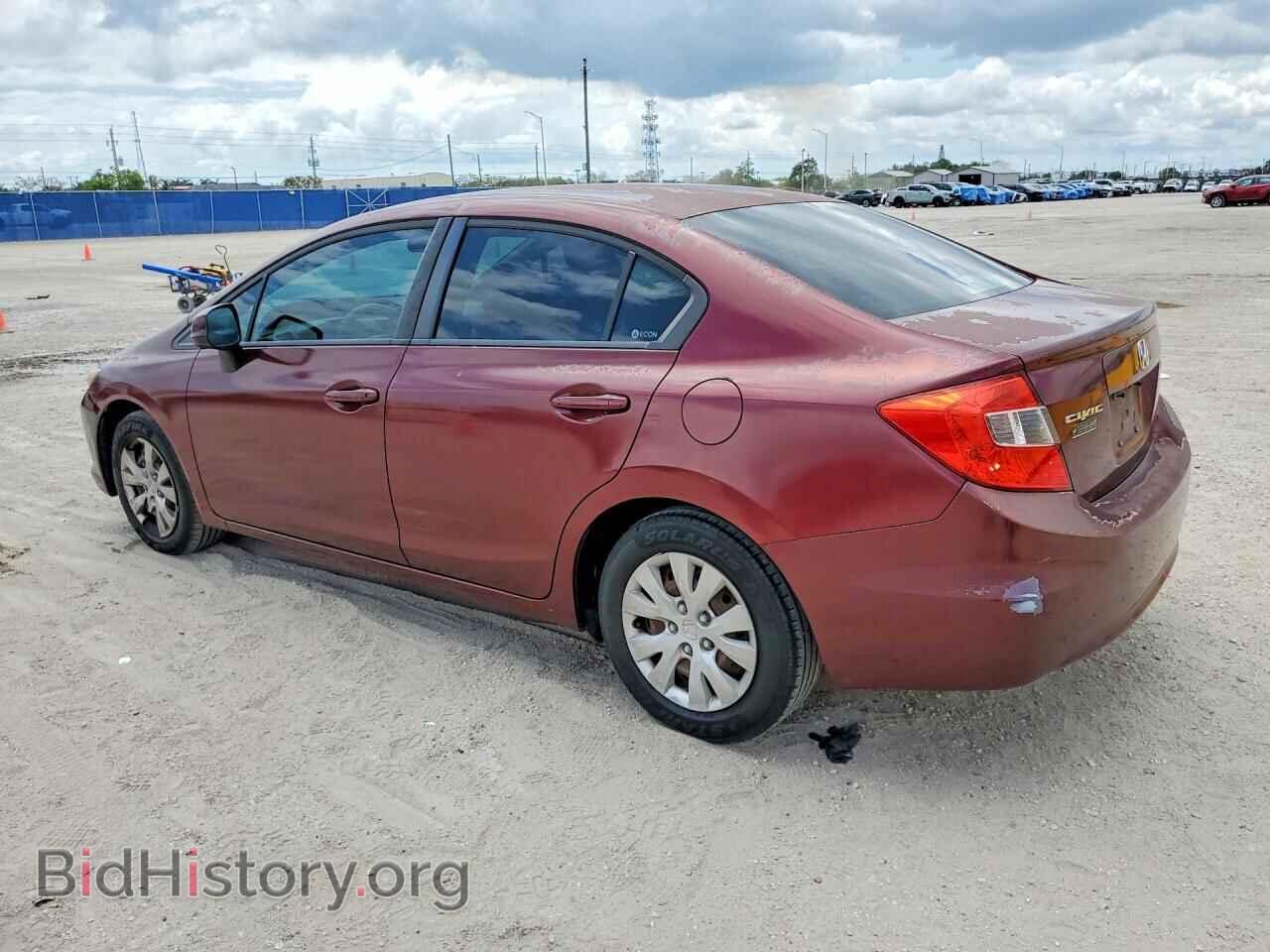 2012 HONDA CIVIC - VIN: 2HGFB2F5XCH558538 - Фото 2
