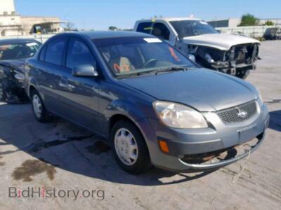 2007 Kia RIO BASE, серый — VIN KNADE123776254406, Copart