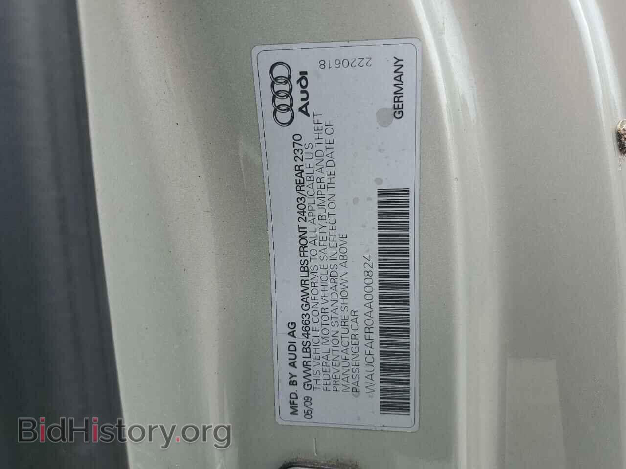 2010 AUDI A5 - VIN: WAUCFAFR0AA000824 - Фото 12