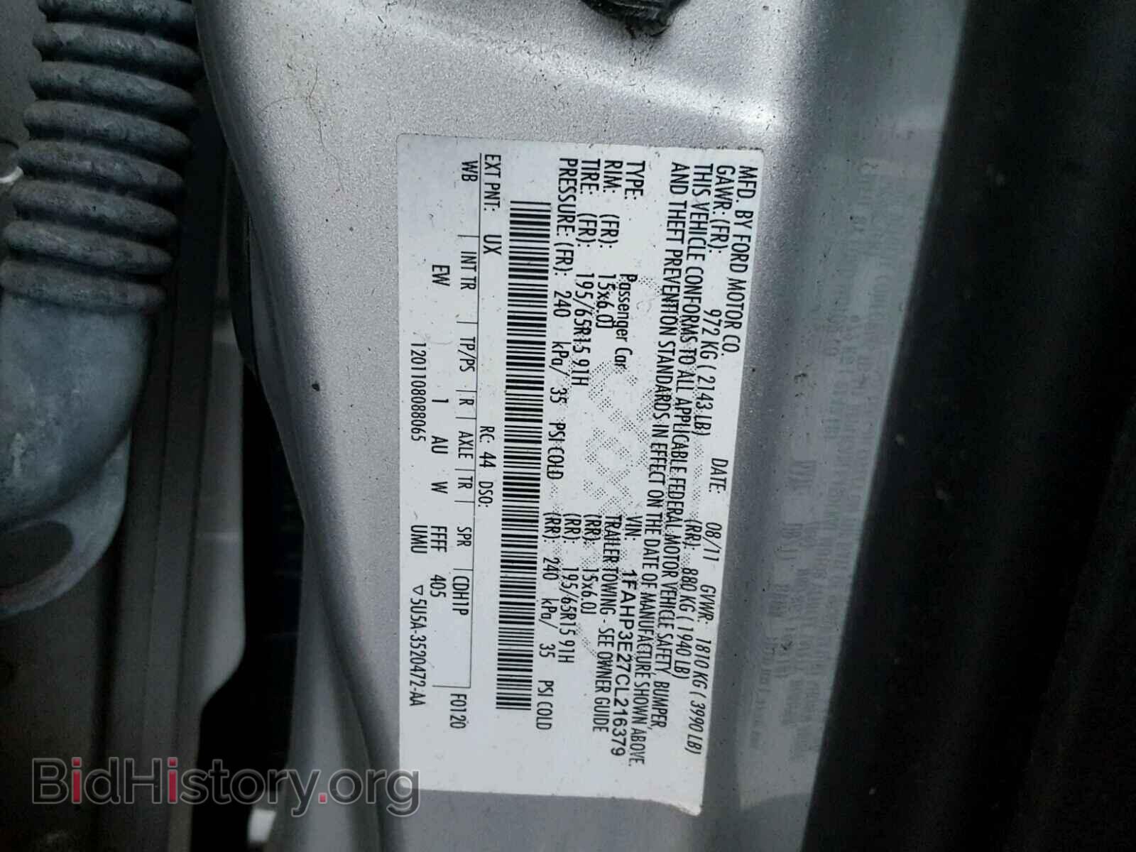 2012 FORD FOCUS - VIN: 1FAHP3E27CL216379 - Photo 10