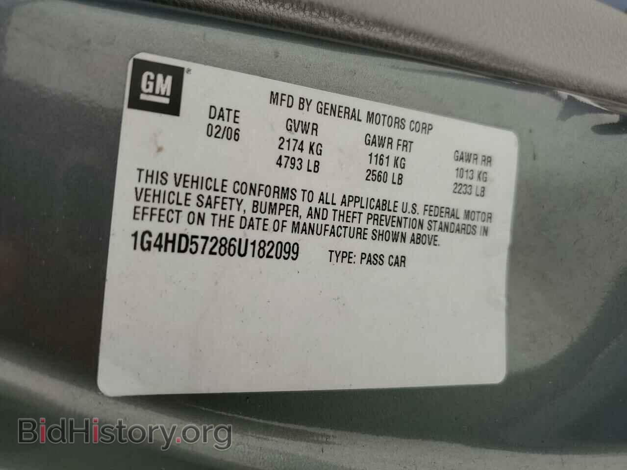 2006 BUICK LUCERNE - VIN: 1G4HD57286U182099 - Фото 13