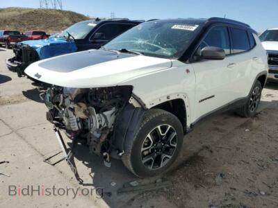 2021 Jeep COMPASS Trailhawk, white — VIN 3C4NJDDB0MT501324, Copart