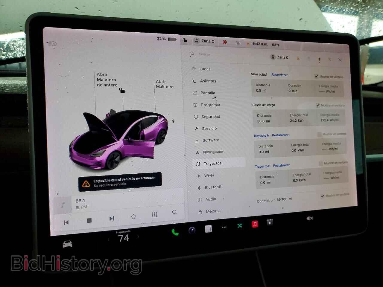 2018 TESLA MODEL 3 - VIN: 5YJ3E1EA3JF161774 - Photo 9