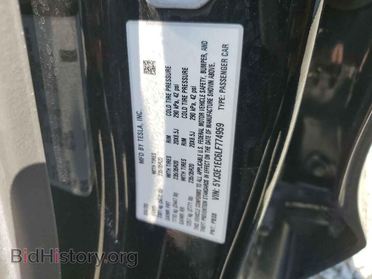 2020 TESLA MODEL 3 - VIN: 5YJ3E1EC6LF774959 - Фото 12