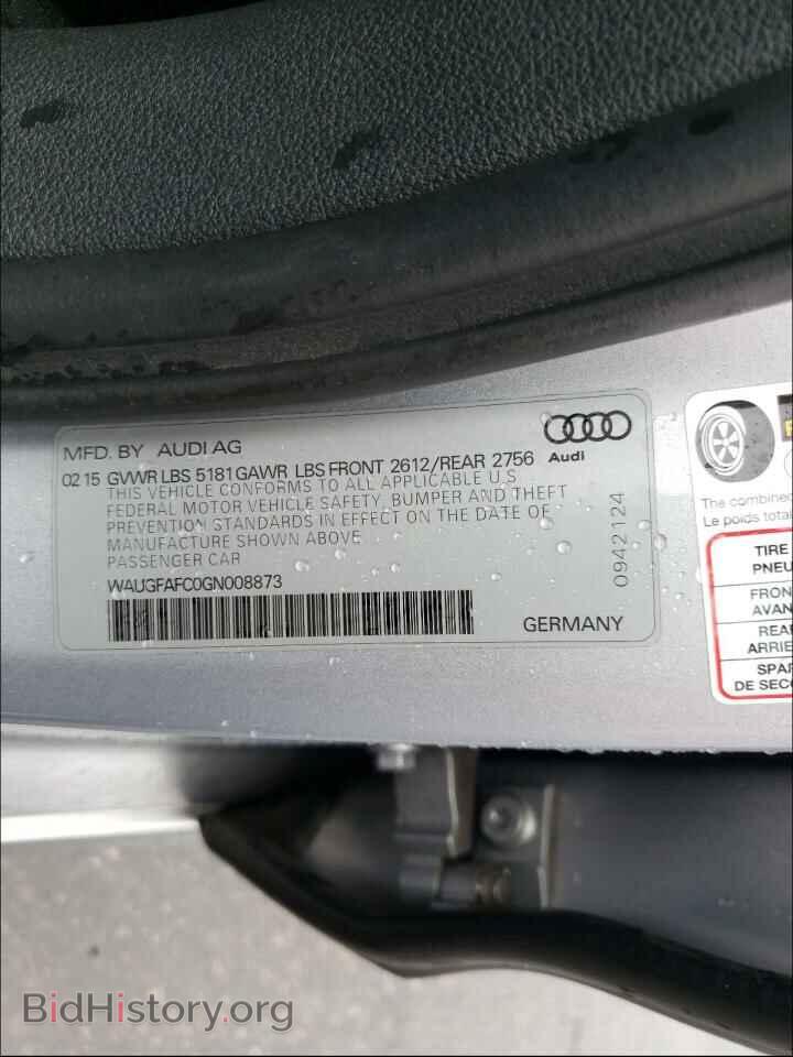 2016 AUDI A6 - VIN: WAUGFAFC0GN008873 - Фото 10