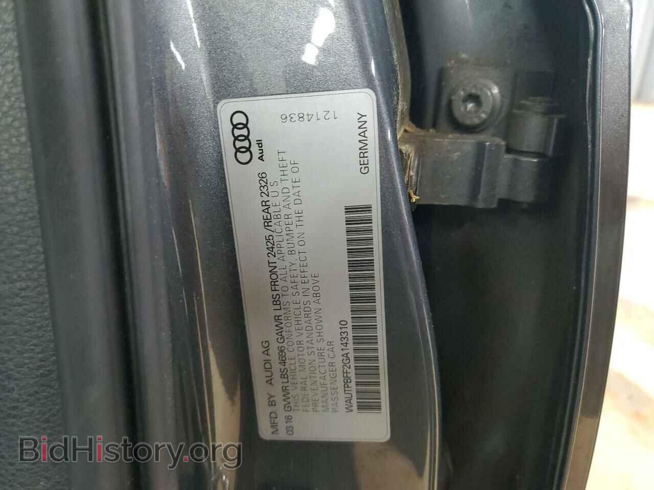 2016 AUDI A3 - VIN: WAUTPBFF2GA143310 - Фото 12