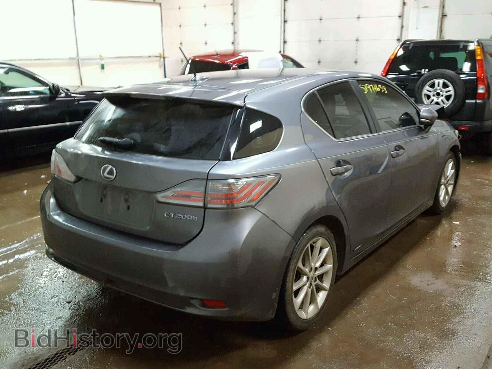 2012 LEXUS CT 200 - VIN: JTHKD5BH1C2064830 - Фото 4