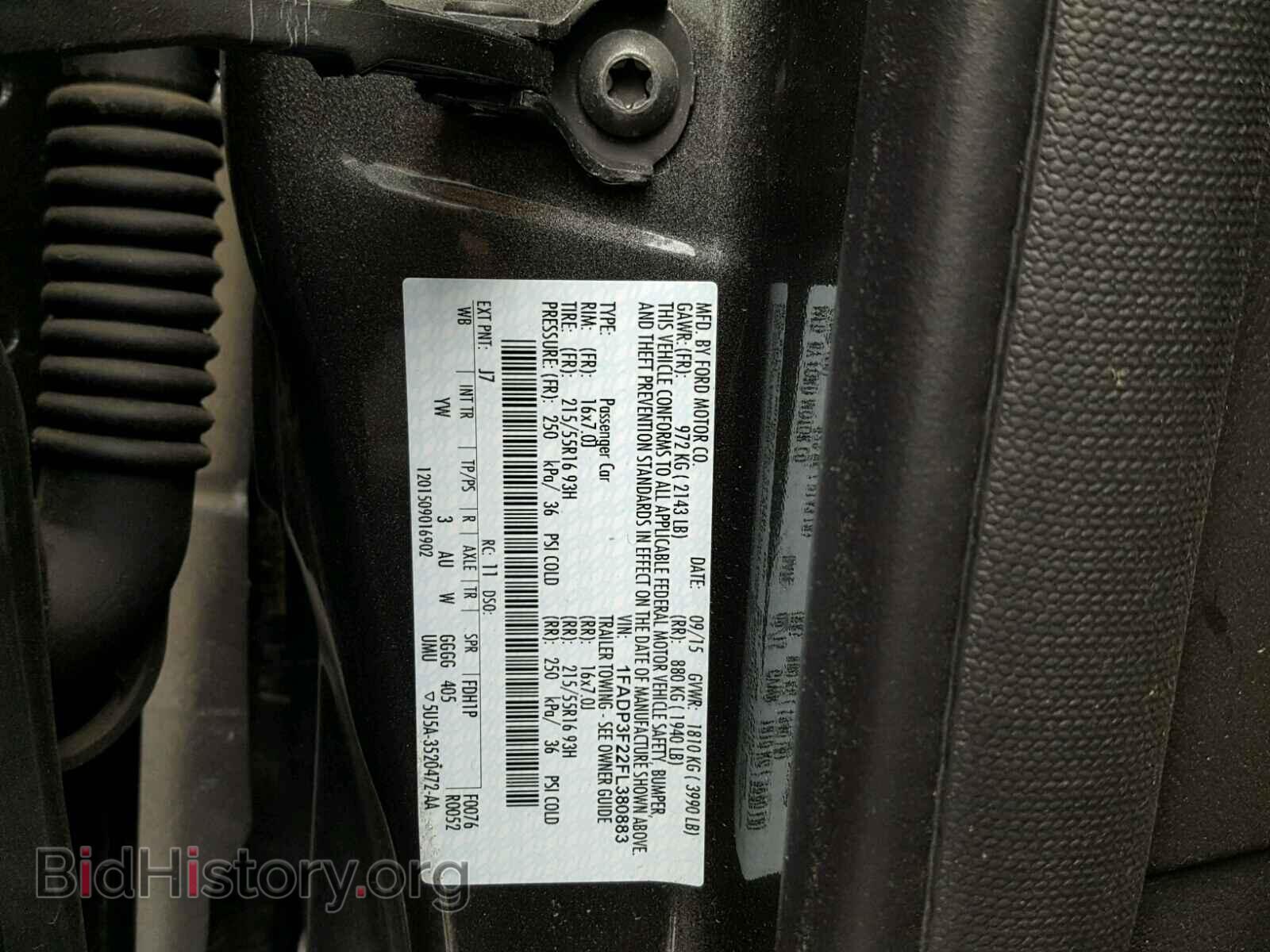 2015 FORD FOCUS - VIN: 1FADP3F22FL380883 - Photo 10