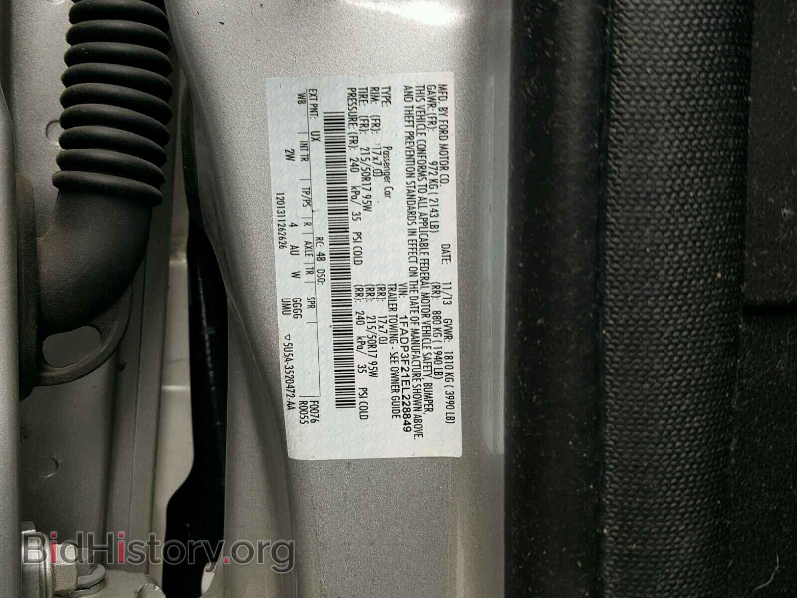 2014 FORD FOCUS - VIN: 1FADP3F21EL228849 - Photo 10