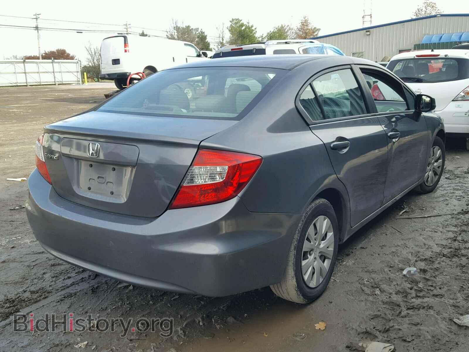 2012 HONDA CIVIC LX - VIN: 2HGFB2F57CH583140 - Фото 4