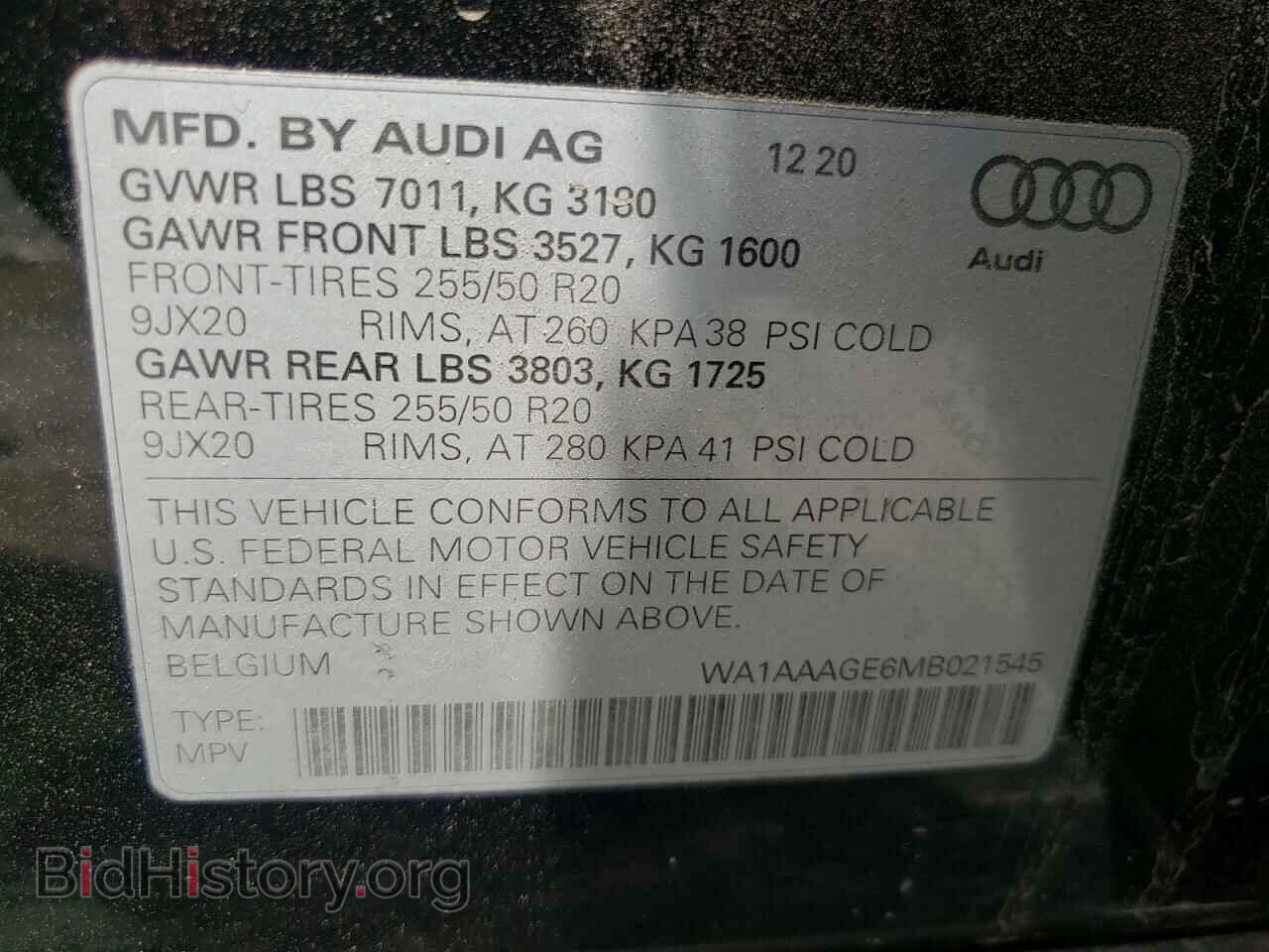 2021 AUDI E-TRON - VIN: WA1AAAGE6MB021545 - Photo 10