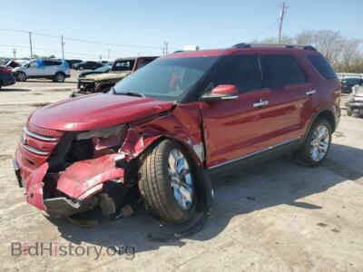 2015 Ford EXPLORER Limited, бордовый — VIN 1FM5K7F80FGA85584, Copart