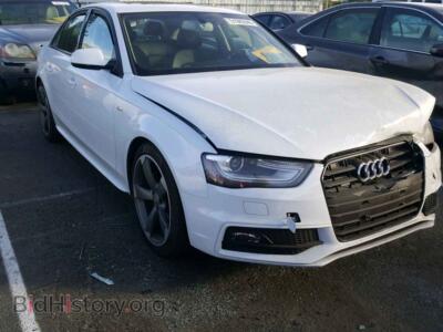 2014 Audi A4 A4 Premium, white — VIN WAUFFAFL1EN007465, Copart