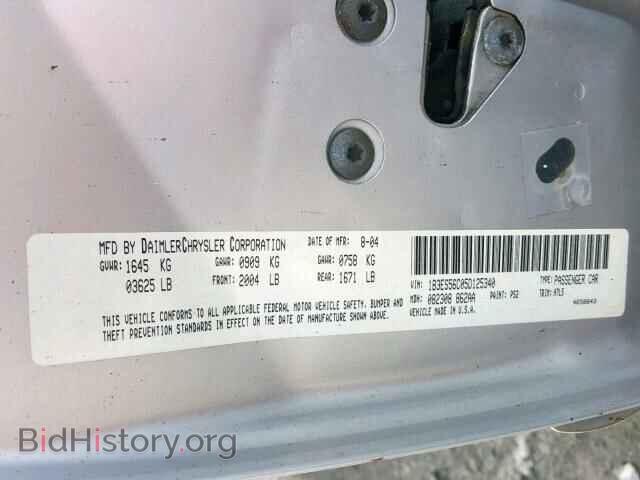 2005 DODGE NEON - VIN: 1B3ES56C05D125340 - Фото 10