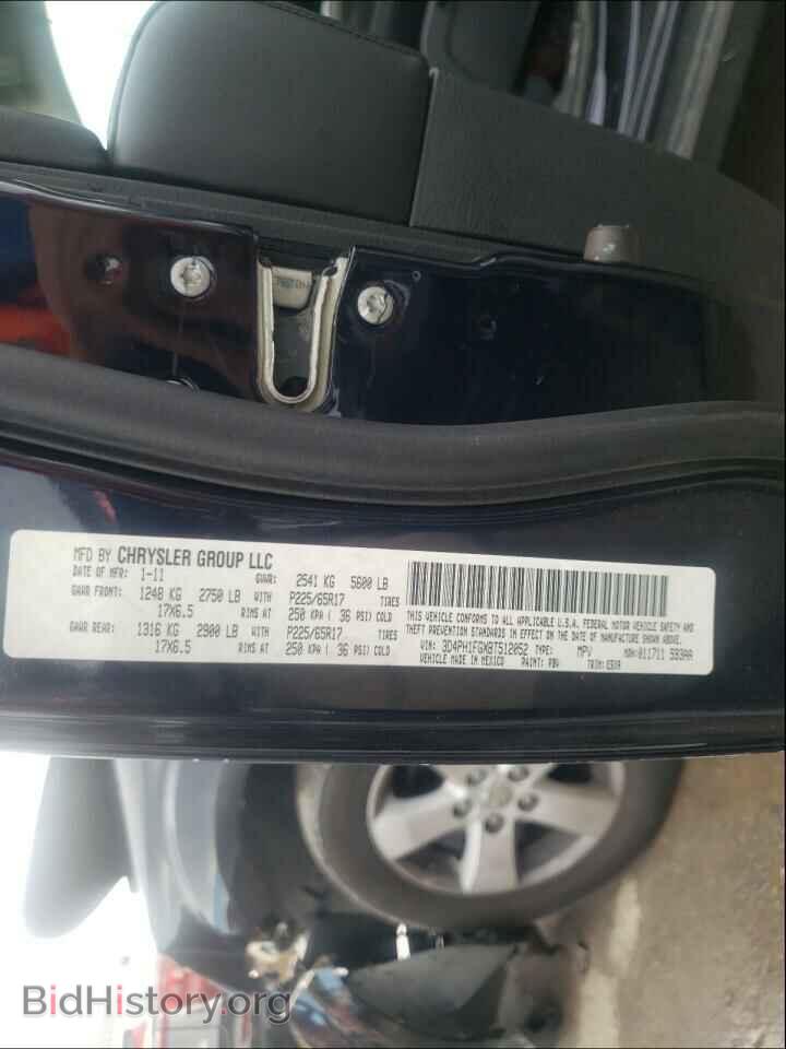 2011 DODGE JOURNEY - VIN: 3D4PH1FGXBT512052 - Фото 10