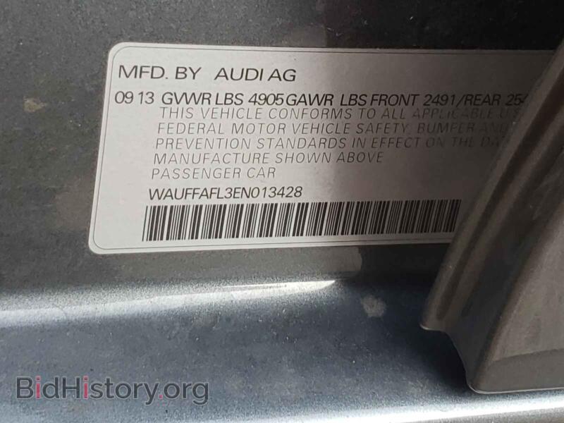 2014 Audi A4 (VIN WAUFFAFL3EN013428) — фото 10 из 10