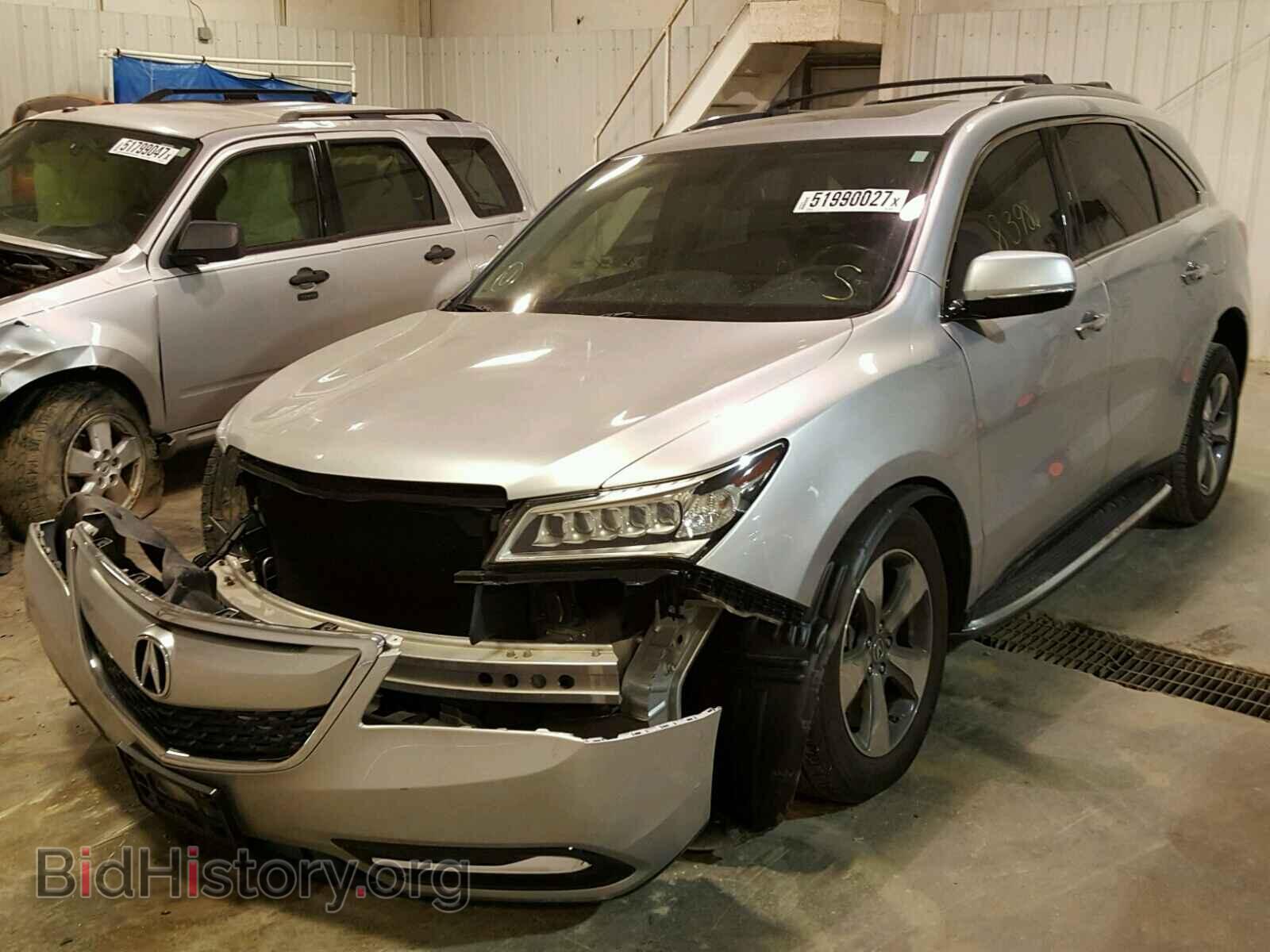 2014 ACURA MDX - VIN: 5FRYD3H21EB004113 - Фото 2