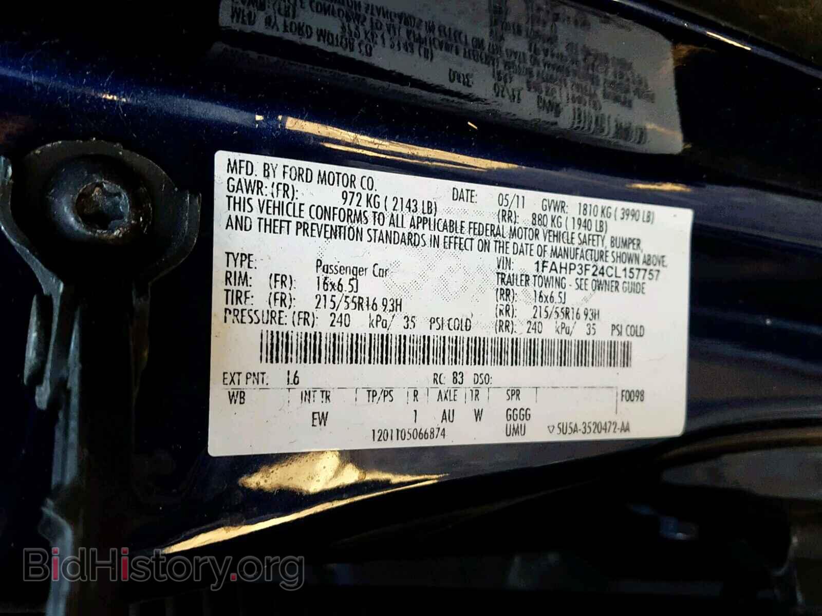 2012 FORD FOCUS SE - VIN: 1FAHP3F24CL157757 - Фото 10