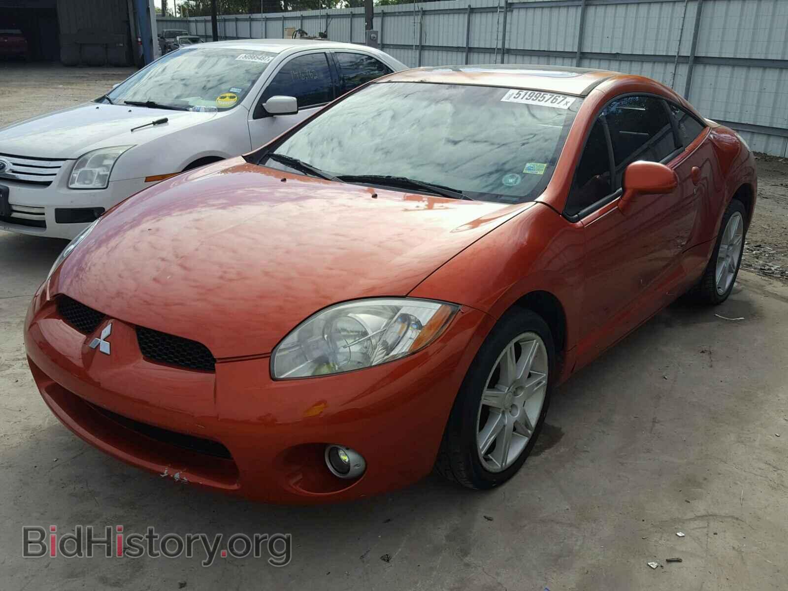 2006 MITSUBISHI ECLIPSE - VIN: 4A3AK34T46E059016 - Фото 2