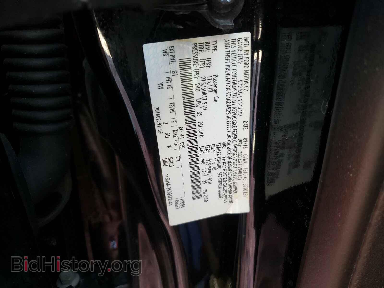 2016 FORD FOCUS - VIN: 1FADP3F29GL292981 - Photo 10