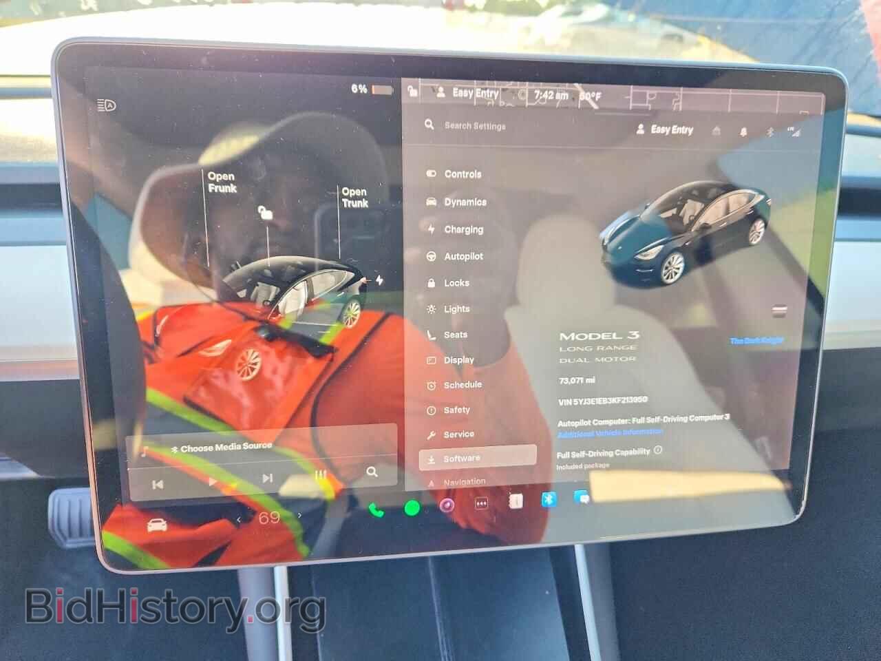2019 TESLA MODEL 3 - VIN: 5YJ3E1EB3KF213950 - Фото 9