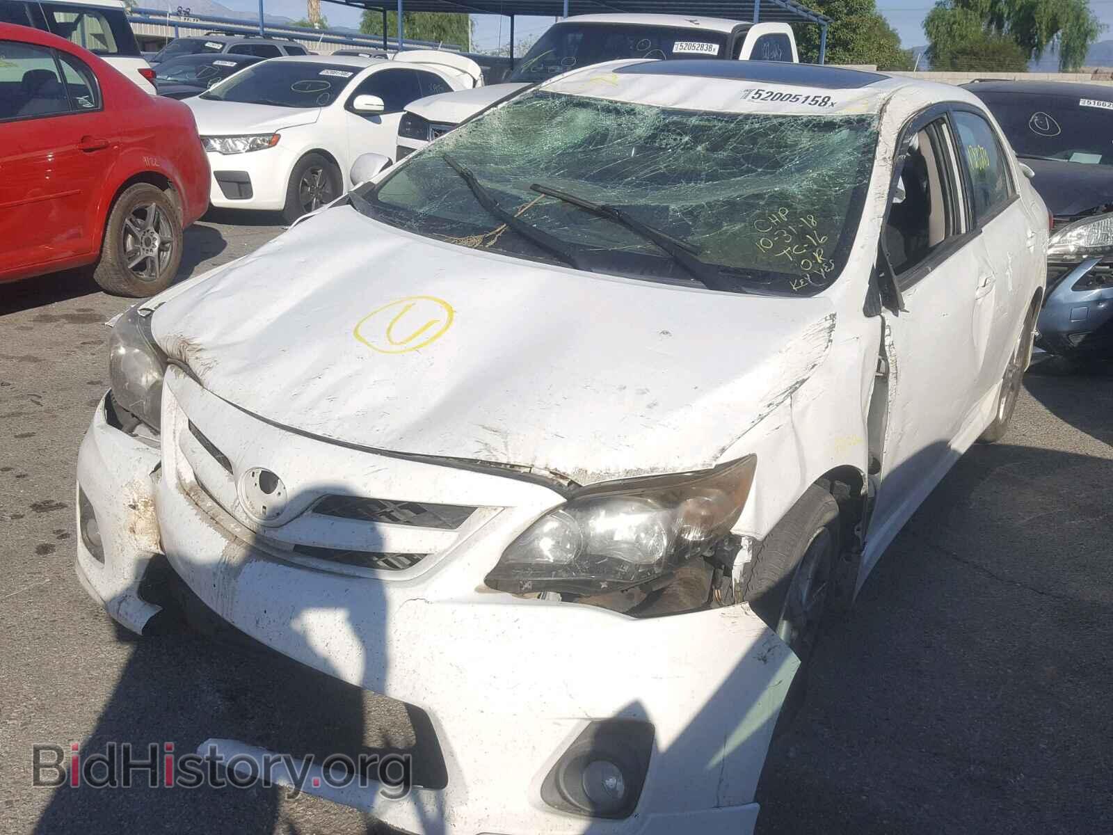 2012 TOYOTA COROLLA BA - VIN: 2T1BU4EE8CC893098 - Фото 2