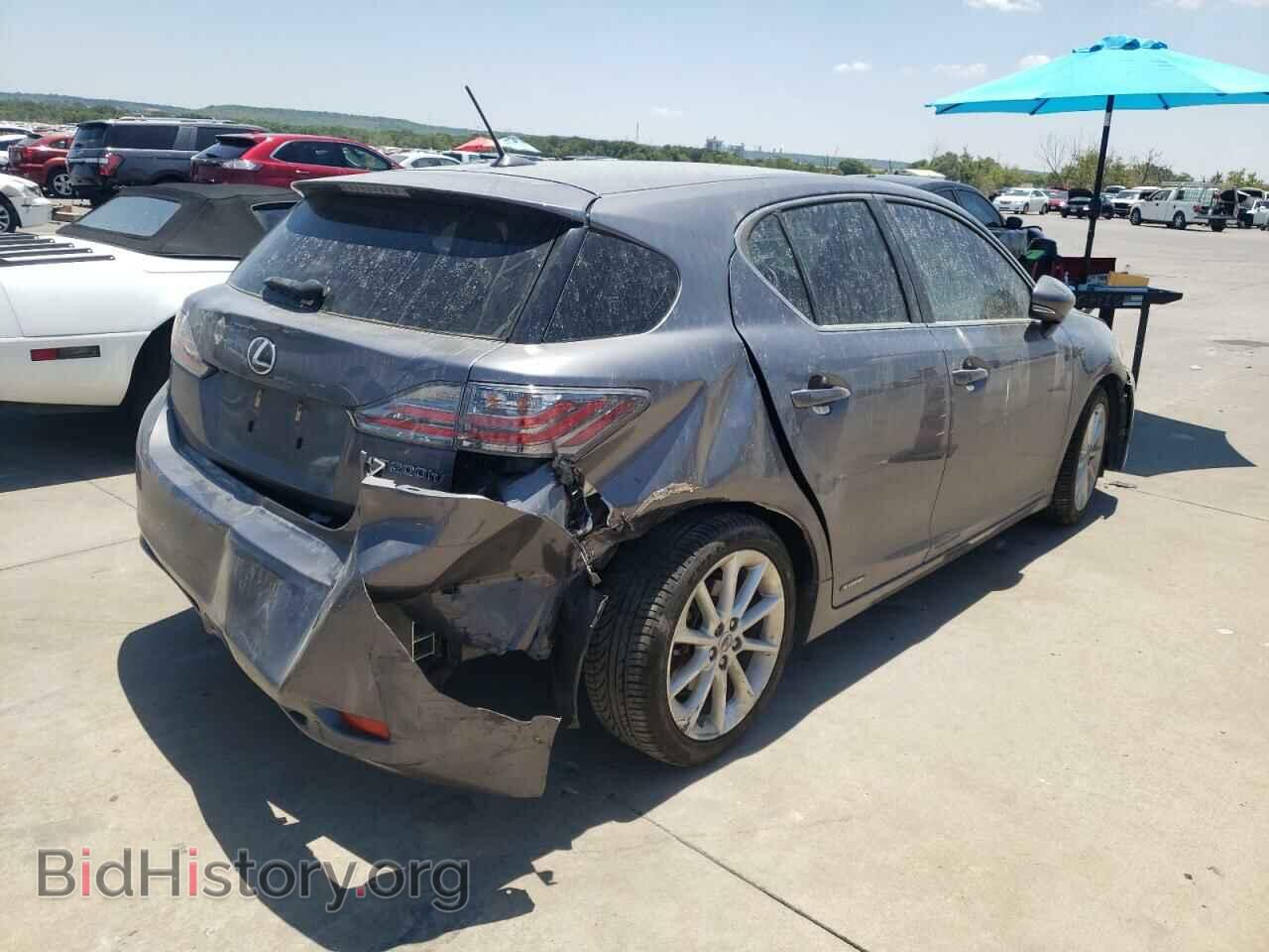 2012 LEXUS CT 200 - VIN: JTHKD5BH3C2078096 - Фото 4